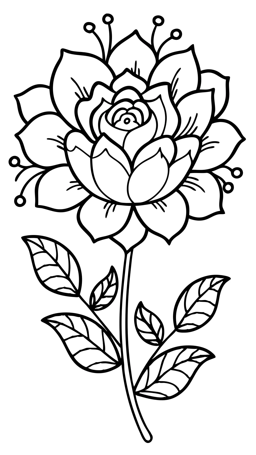 flower coloring pages for free